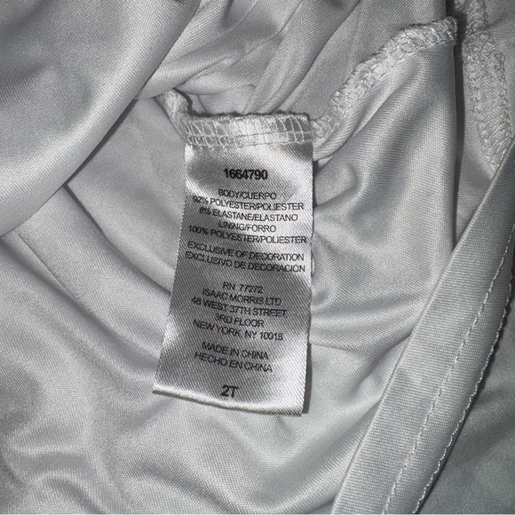 Tommy Bahama Toddler 2T Girls Smocked Hawaiian White Pull On Dress - Picture 4 of 6